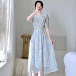 Load image into Gallery viewer, Evening Dresses for Women 2025 Silk Prom Flower Clothes Midi Woman Dress Party Chiffon Floral White Satin Aesthetic Outfits X G