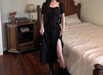 Load image into Gallery viewer, Black Dress for Women 2026 New Summer Niche Design High-end Long Skirt French Skirt