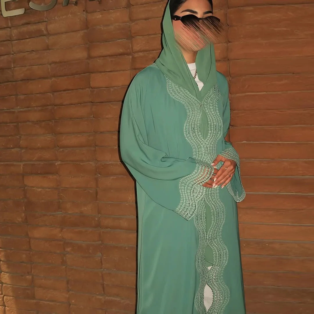 Women Muslim Dress Dubai Abaya Turkey Kaftan Kebaya Caftan Marocain Femme Robe Islam Clothing Kimono Cardigan Jalabiya Vestidos