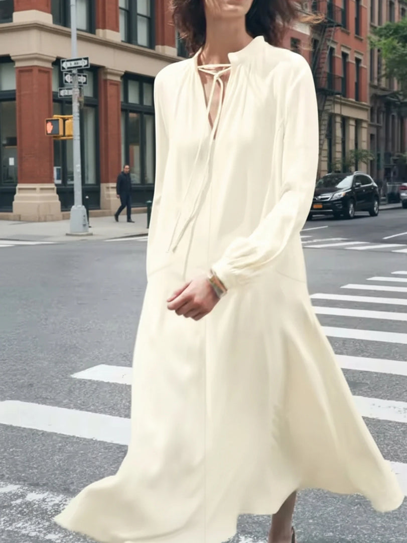 women's New Year's Eve dresses ，white dress réveillon，party dresses for women ，New spring and autumn style, commuting casual fas