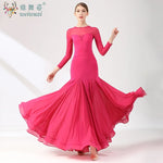 Load image into Gallery viewer, Ballroom Dance Performance Dresses Women Simple Style Waltz Dancing Wear Adult Elegant Ballroom Competition Social Dancing Dress